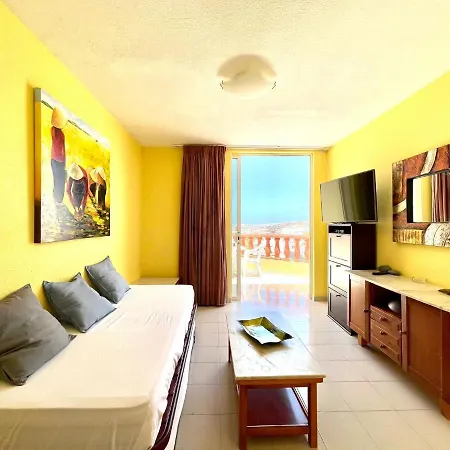 Apartamento Con Wifi Gratis En Recepcion, Piscina Y Increible Vistas, Tenerife Sur Lägenhet *
